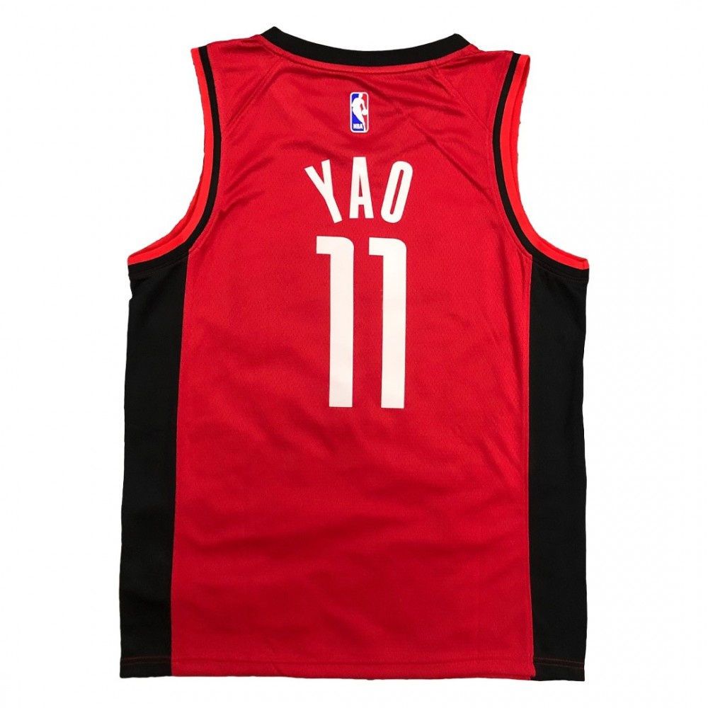Men's Houston Rockets Yao Ming #11 Red Swingman Jersey - Icon Edition-Pro Kit Vault | Brand New 26/27 Sports Jerseys